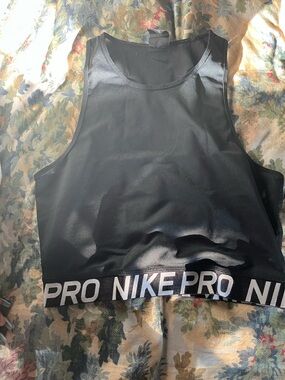 Nike Black Athletic Crop Tank